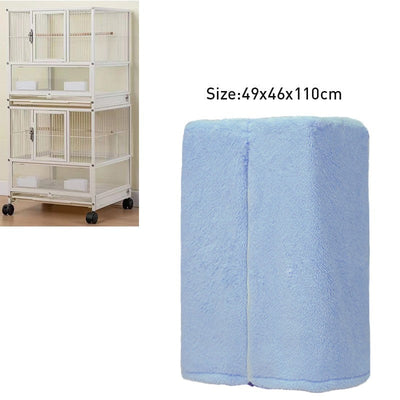 Winter Warm Bird Cage Cover Breathable Splashproof Large Bird Cage Cover Parrot Cage Shading Protective Products Bird Supplies