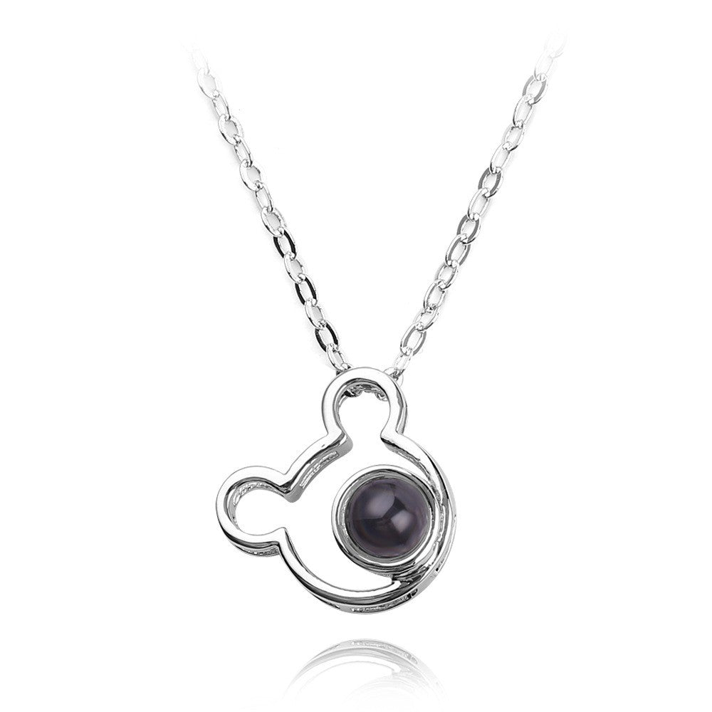 Projection Necklace 100 Languages I Love You Pendant Jewelry For Girlfriend Wife Lover Couple Creative Romantic Necklaces Gifts