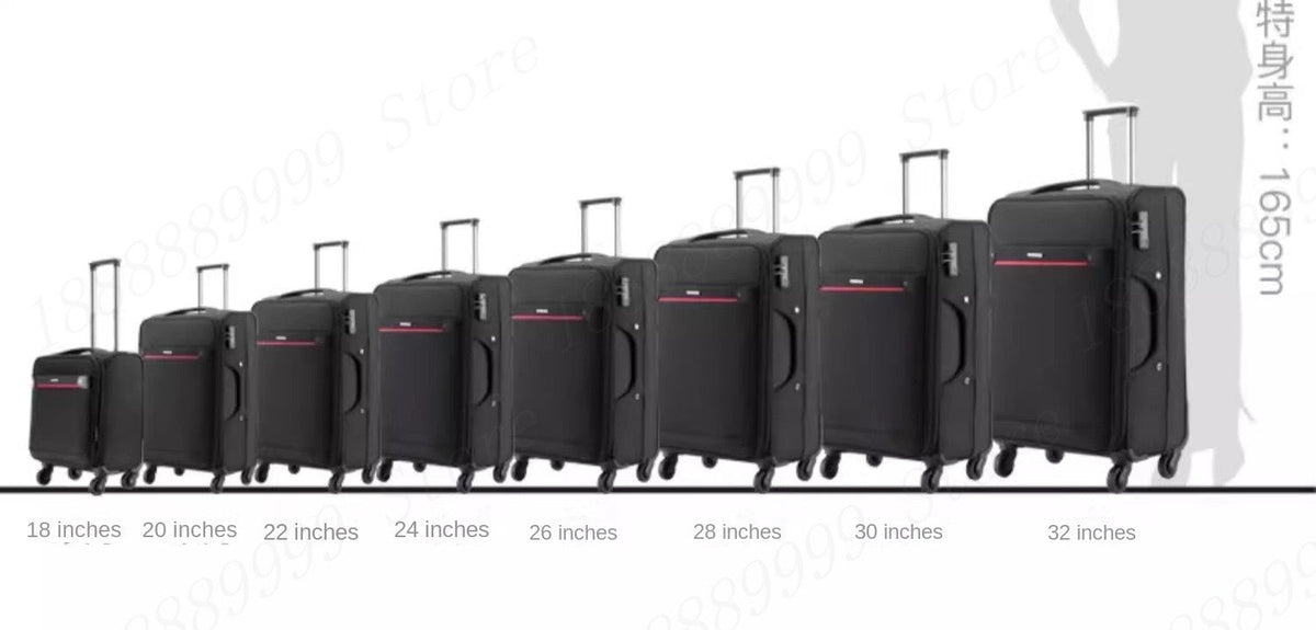 Oxford Cloth Suitcase 20/24/28/32-inch Large-Capacity Luggage Female Male Universal Wheel Business Travel Case