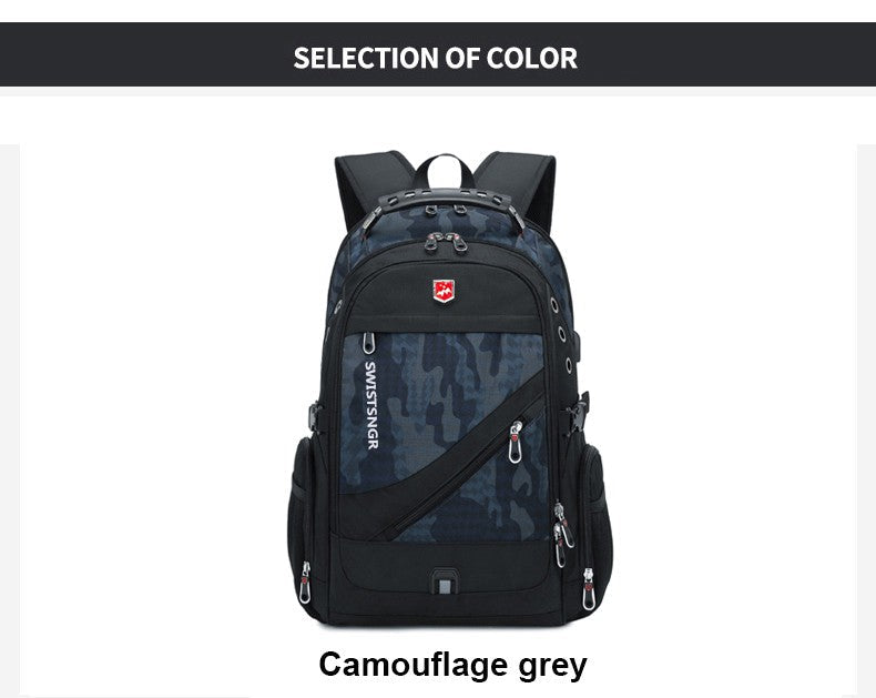 Brand Men's Backpack Anti-theft Waterproof 17inch Laptop Backpacks USB Charging Business Travel Backpack School Bag Male Mochila
