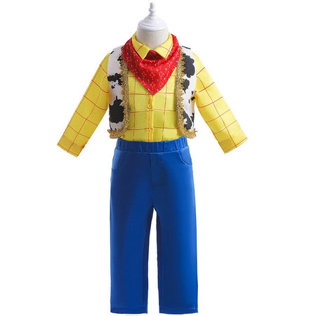 Cosplay Story Woody Costume Sets Cowboy Christmas Dress Unisex Sheriff's Halloween Carnival Dress Up Party Toy Stage Performance