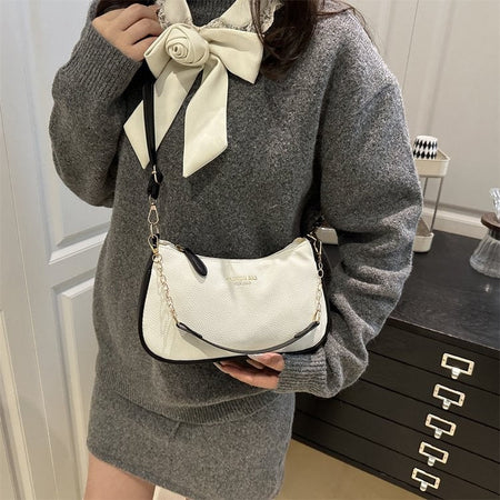 Cherry Pedant Shoulder Underarm Bag Women's Fashion Handbags Causal Hobos Purses Ladies Hand Bags Pu Leather for Work Travel