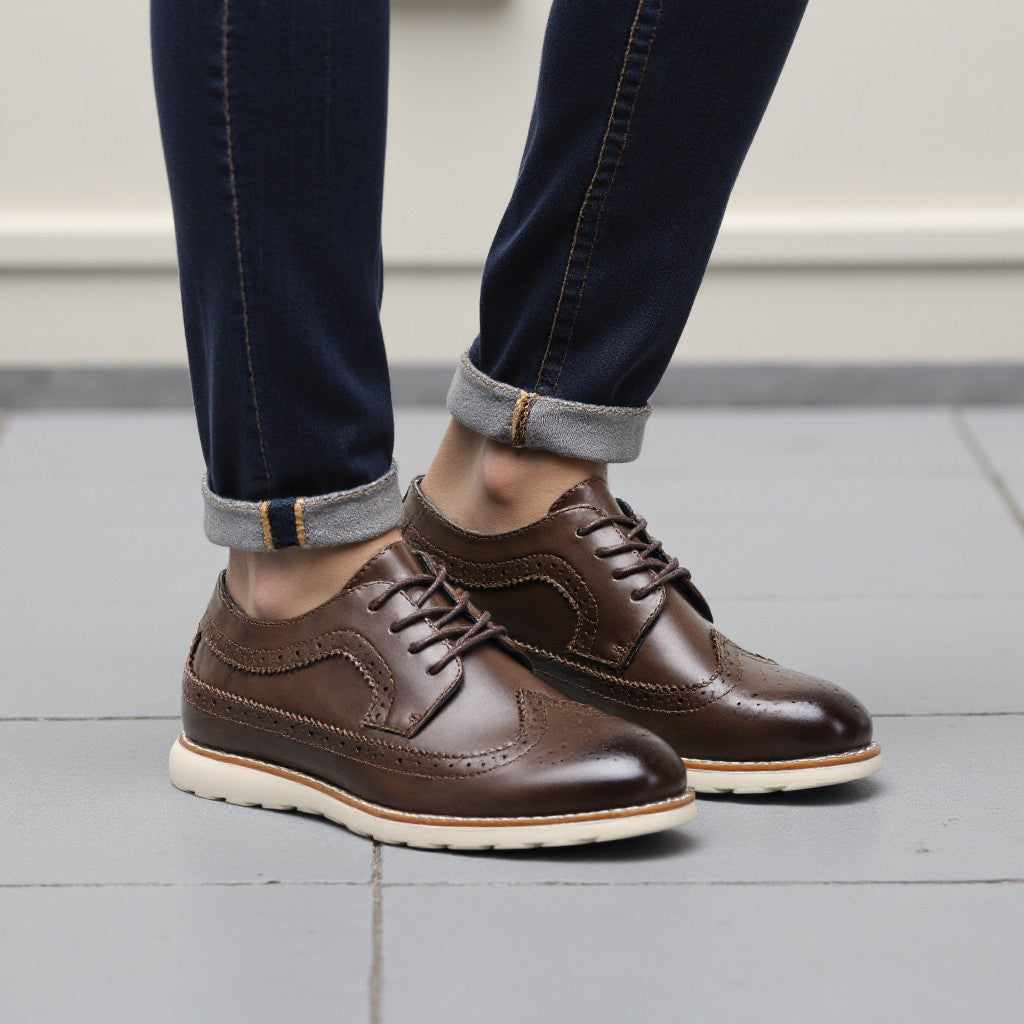 Brogue Men Casual Shoes Fashion Comfortable Shoes 2023 Brand Men shoes