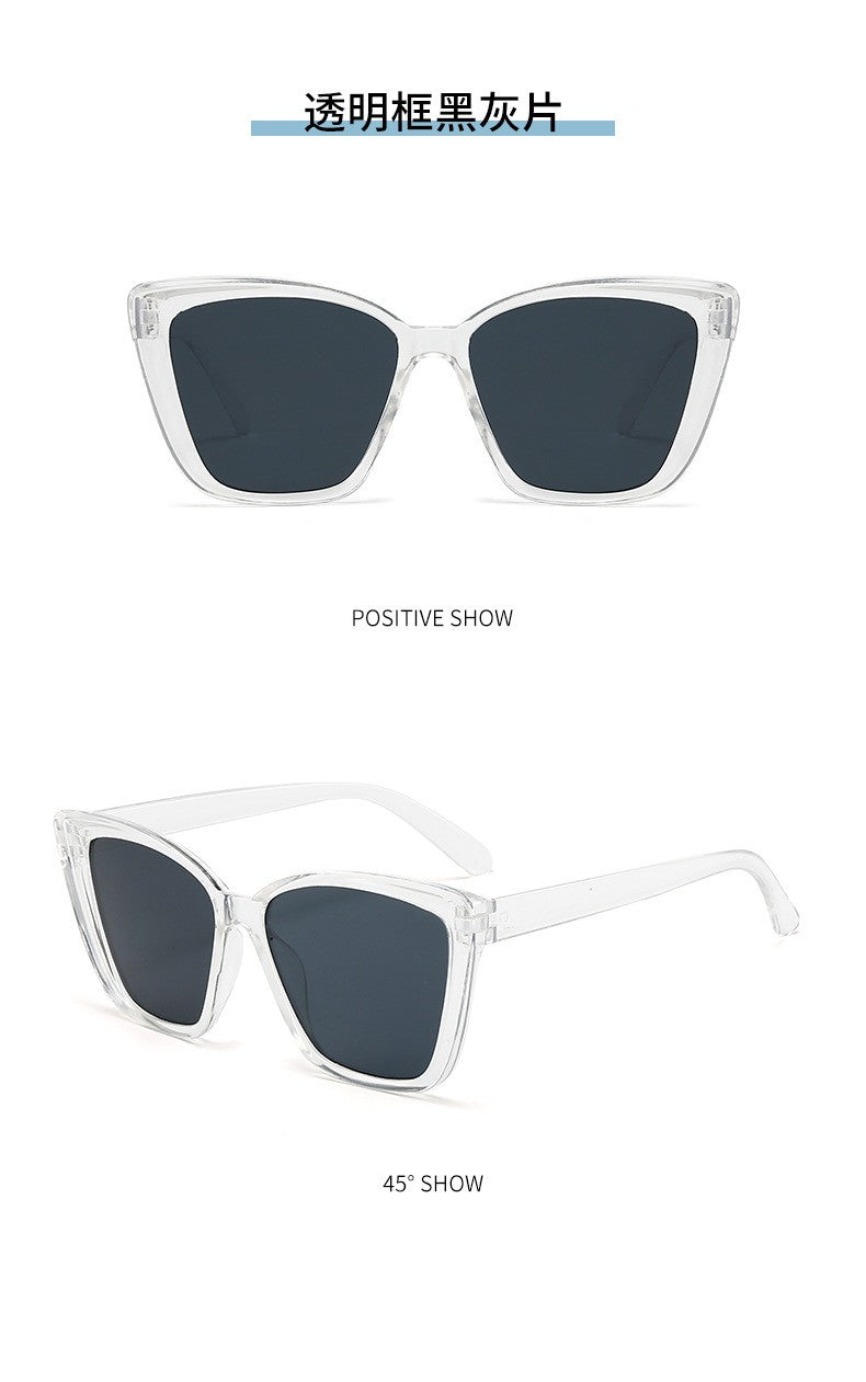 Fashion Street Trend Cat Eye Sunglasses Women Leopard Square Frame Sun Glasses UV400 Lady Brand Designer Eyewear ????? ??? ?????