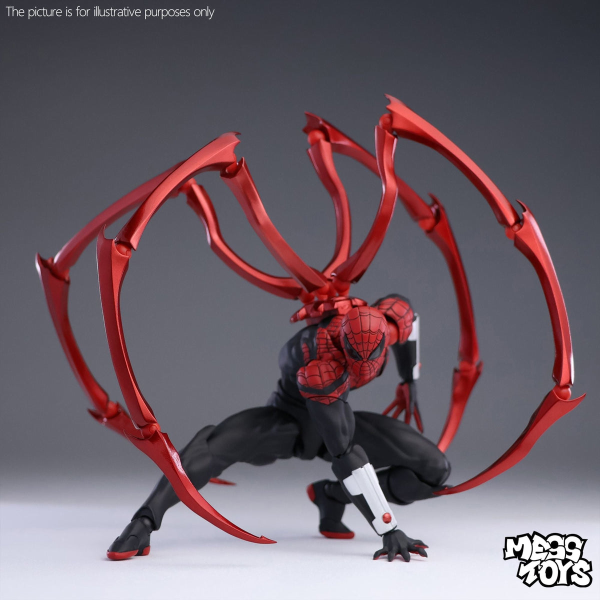 Mess Toys Superior Spider-Man Action Figure Doctor Octopus Peter Parker Anime Figurine Collectible Model Gifts Desktop Ornament