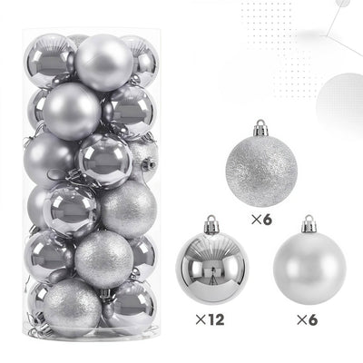 3/4cm Christmas Ball Hanging Christmas Tree Ornament for Home Indoor Decor New Year 2026 Navidad DIY Christmas Decoration Gifts