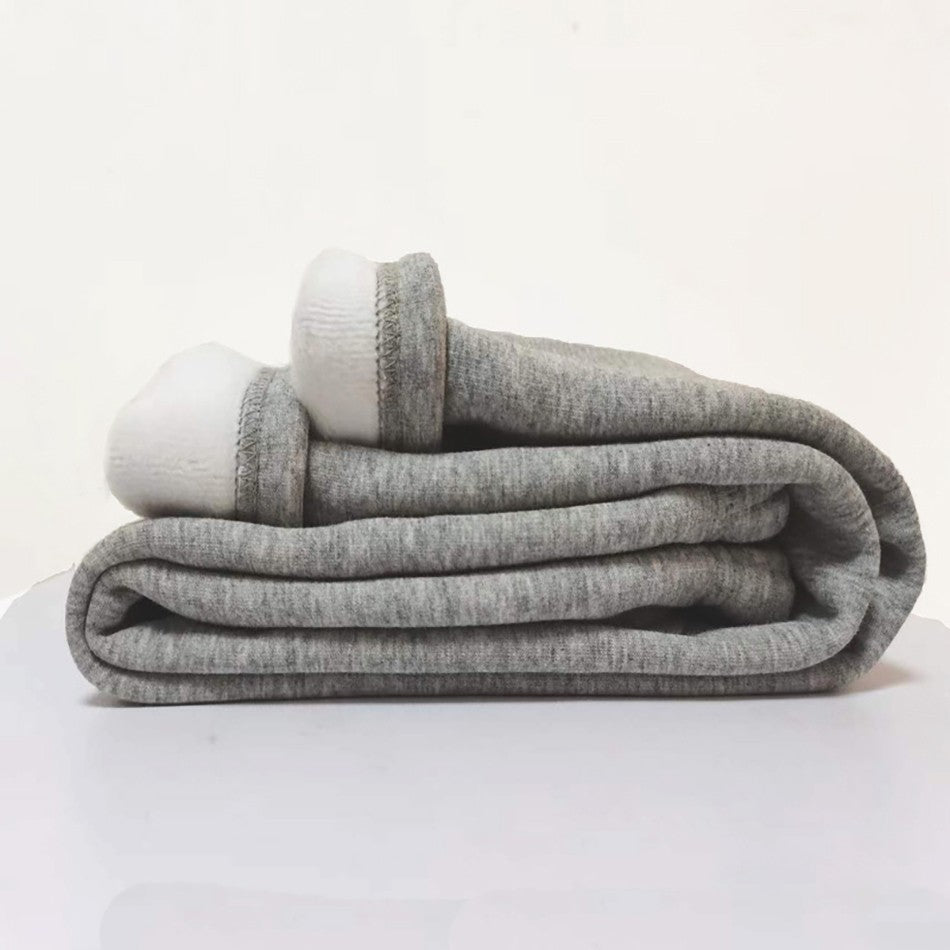 Girls Fleece-Lined Winter Thermal Pants Children Thickened Warm Soft Black White Gray Pink Outdoor Leggings for Kids Clothing