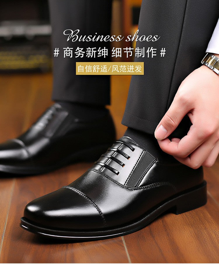 Mens Formal Leather Shoes Slip on Dress Wedding Casual Flats Luxury Walking Oxfords Office Work Zapatos Para Hombre Plus Size