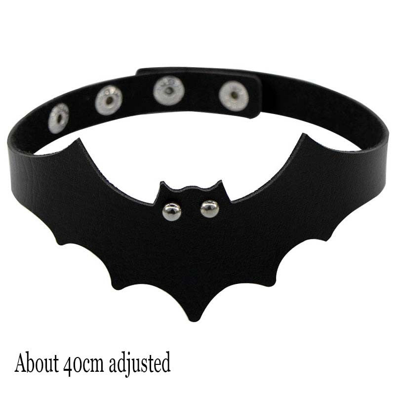 Woman Black Punk Choker Collar Necklace Sexy PU Leather Heart Lock Key Spike Chocker Gothic Cosplay Accessories Party Jewelry