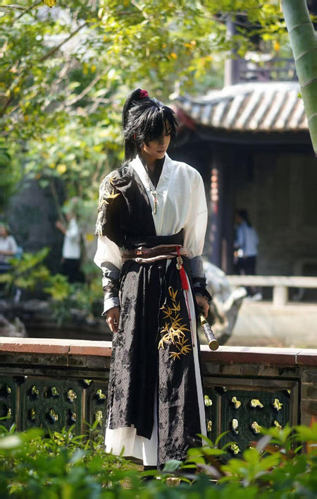 Chinese Game Where Winds Meet Young Master Cosplay Costume Adult Swordsman Hanfu Carnival Hero Wuxia Jianghu Cool Battle Uniform