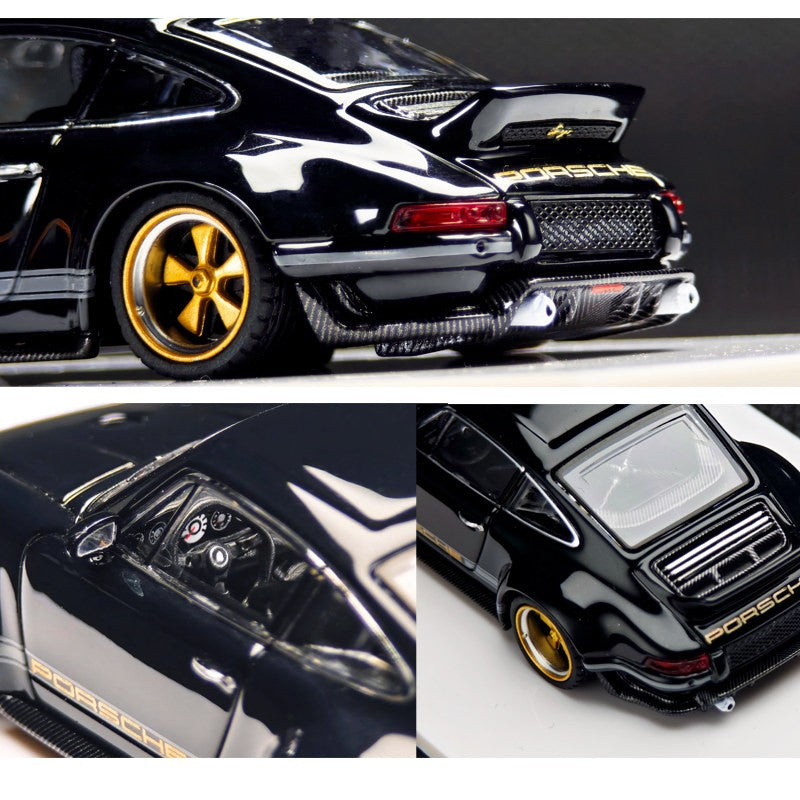 1:64 New Zincit Model Porsch 911 964 Singer Coupe Dls Miniature Alloy Die-Cast Model Custom Children'S Toys Collectible Ornament