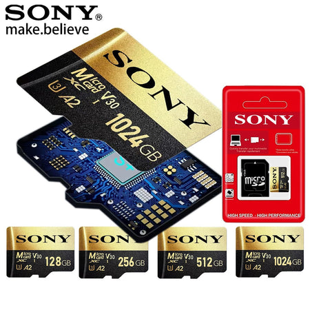 SONY Micro SD TF Card 1TB Class Memory Card 128GB 512 GB High Speed Cartao De Memoria Flash Memory TF Mecard C10 For Xiao Mi