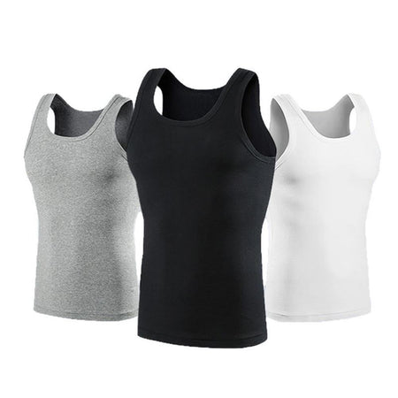 100% Cotton Men's Tank Tops Gym Stringer Man Braces T-shirt Bodybuilding Sleeveless Shirt Fitness Vest Male Muscle Singlets Hot