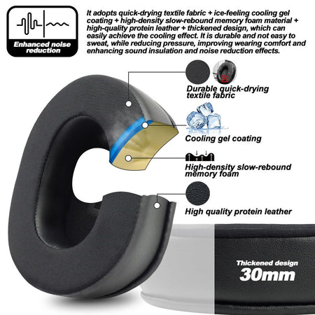 Earphone pads For SONY MDR-7506 V6 V7 CD900ST  replacement  Earpads Mesh cloth Memory Covers Sponge Soft Protein