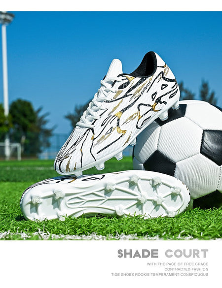Unisex Youth Soccer Cleats Lightweight Football Shoes for Match Training Enhanced Grip Durable FG TF Comfortable Breathable