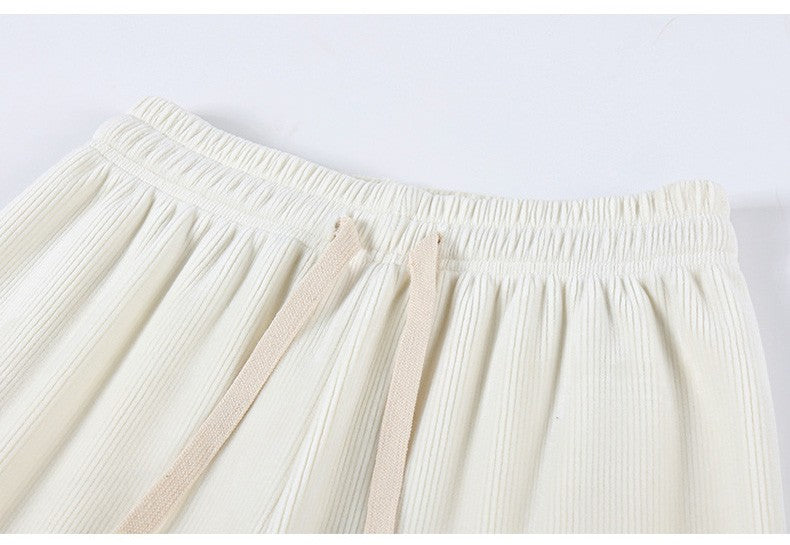 Women Long Pants Spring Autumn Women Elastic Waist Stright Long Wide leg pants 2024 Casual Female Long Pants Trousers