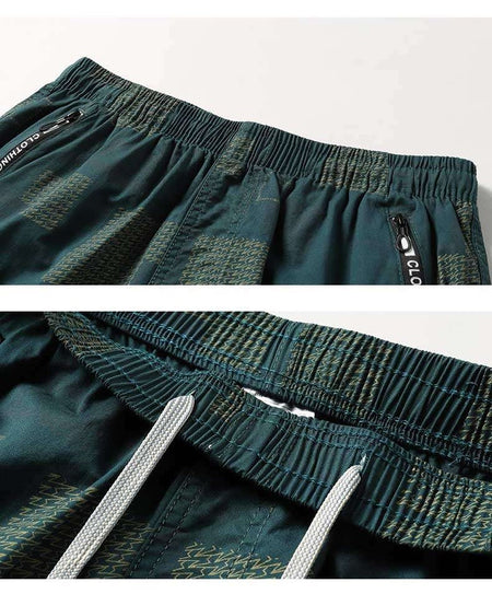 Men's Sweatpants Baggy Comfortable Shorts Male Casual Travel Outdoor Sports Bermuda Shorts Elastic Waist Y2K Print Half Pants