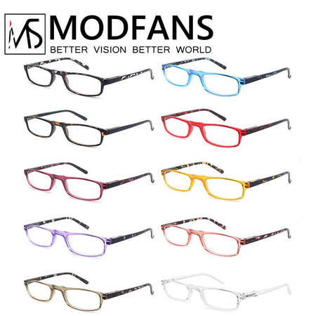 Women Men Reading Glasses Classic Small Rectangle Frame Spring Hinge Ulrta Comtable Wear Readers Eyeglass with Diopters