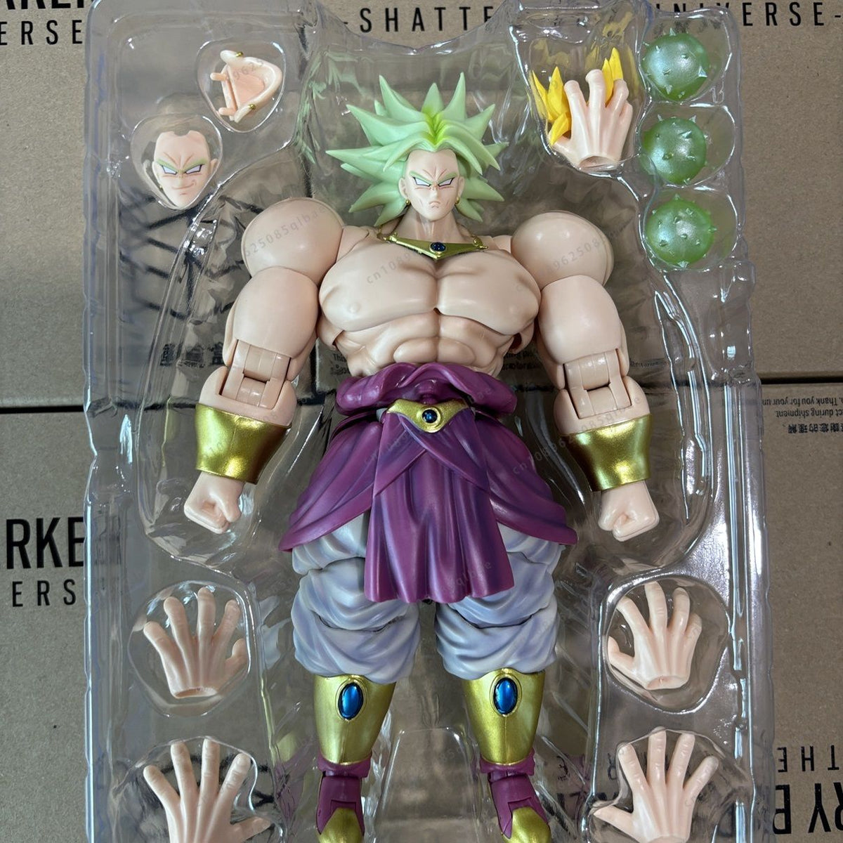 In Stock Dragon Ball Demoniacal Fit DF SHF Legendary Berserker Shatter The Universe Broly Action Figure Toy Model Gift