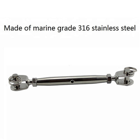 Stainless Steel 316 Closed Body Turnbuckle Jaw And Jaw M5 M6 M8 High Polished Rigging Hardware Heavy Duty For Boat Yach