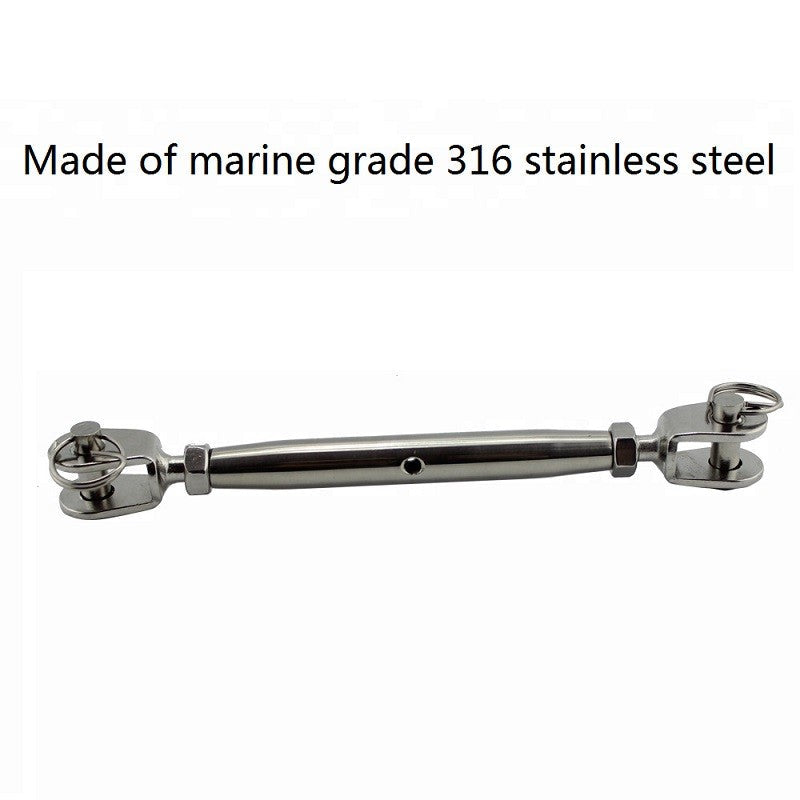 Stainless Steel 316 Closed Body Turnbuckle Jaw And Jaw M5 M6 M8 High Polished Rigging Hardware Heavy Duty For Boat Yach