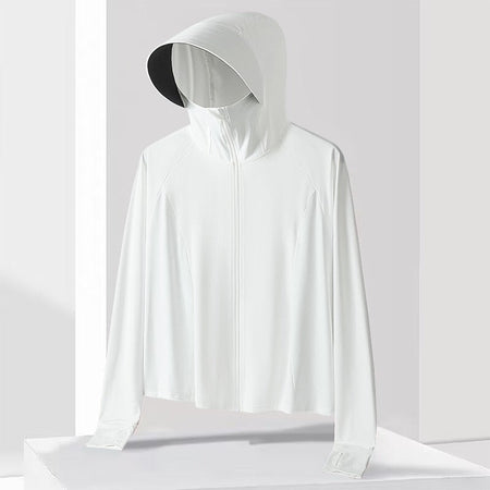 Neutral Hooded Sports Running Jacket Lightweight Quick Drying Suitable Outdoor Running Fitness Travel Commuting Sun Protection