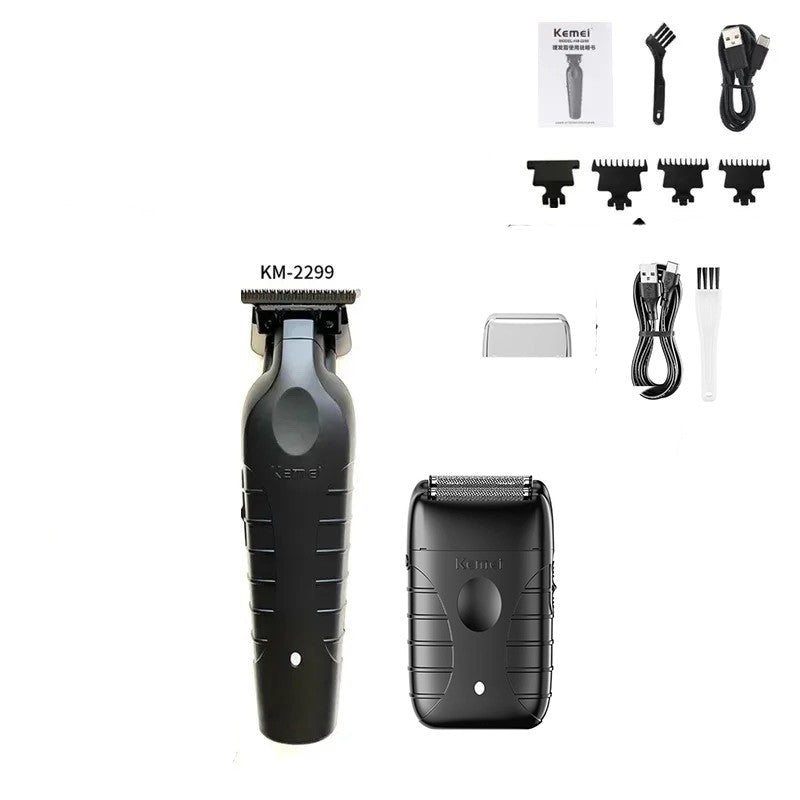 Kemei 2299 2296 T95 Professional Hair Clipper Cordless Trimmer Electric Foil Shaver Men Rechargeable Finish Hair Cutting Machine