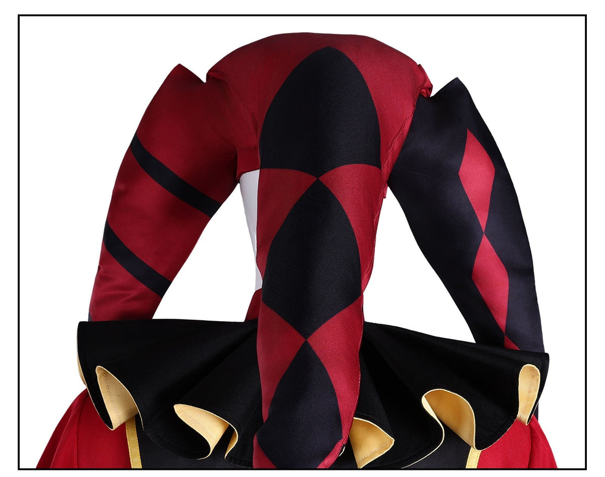 The Freak Circus Pierrot Jester Harlequin Cosplay Costume for Game Adult Clown Joker with Mask Halloween Carnival Outfits