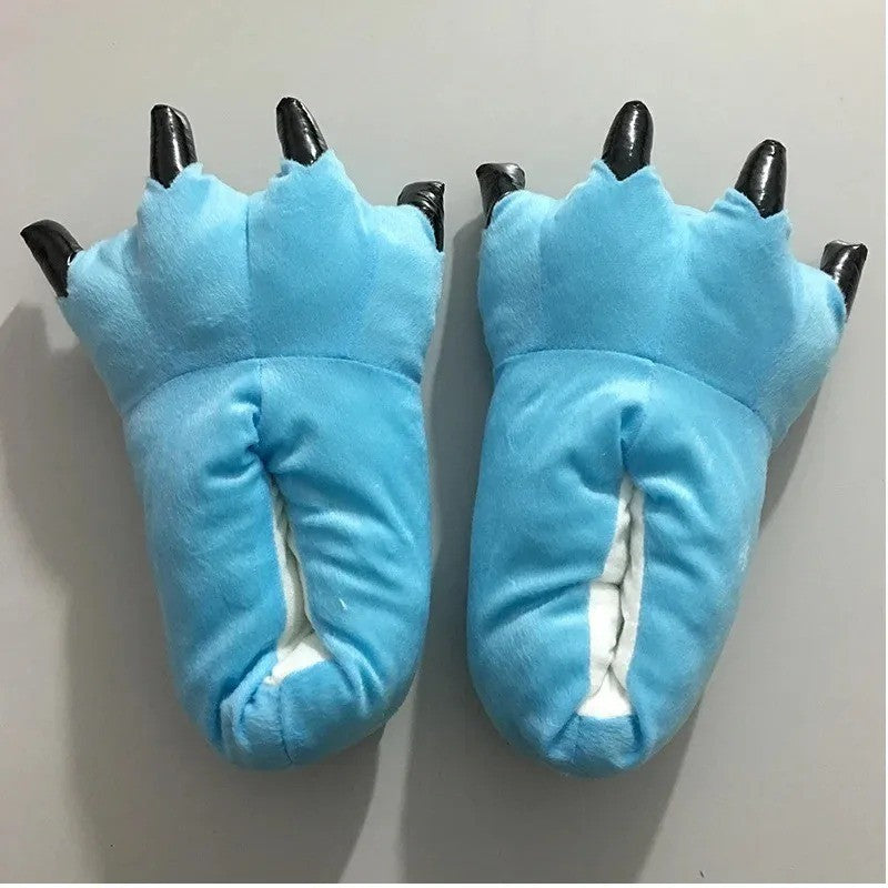 Stitch Animal Paw Slippers For Boy Girl Unisex Kids Cute Monster Claw Slippers Cartoon Soft Plush Warm Home Slippers Child Shoes