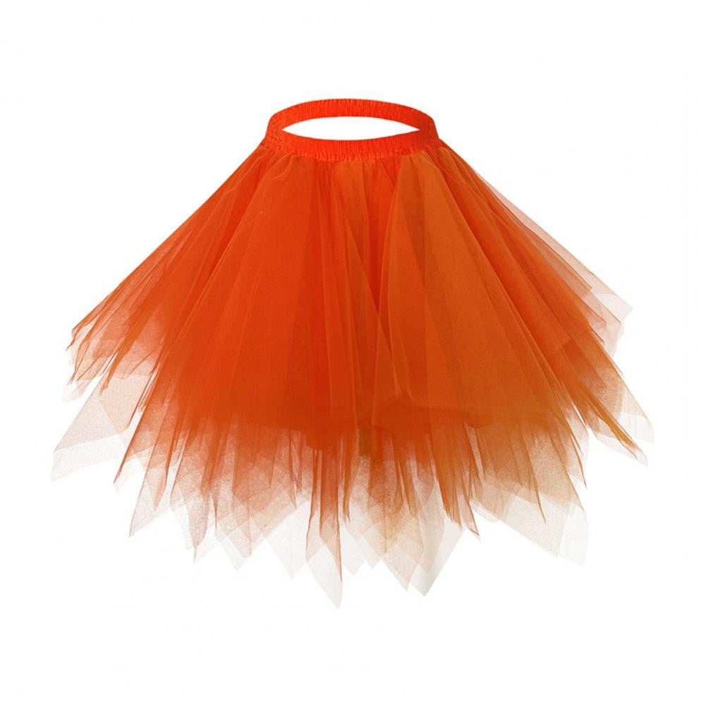 Women's Tulle Skirt 1950s Vintage Skirts Adult Ballet Crinoline Tulle Skirt Fluffy Princess Petticoat Underskirt Dancing Dress