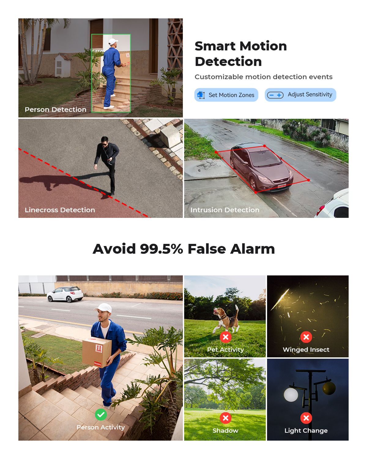 H.View 5Mp 8Mp 4K Ip Camera Poe Ai Face Detection  Cctv Security Cameras H.265 Outdoor Audio Video Surveillance onvif xmeye