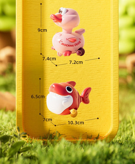 Cute pets winding slide toys fun swing pet styling children's toys crash resistant baby crawling training birthday gifts