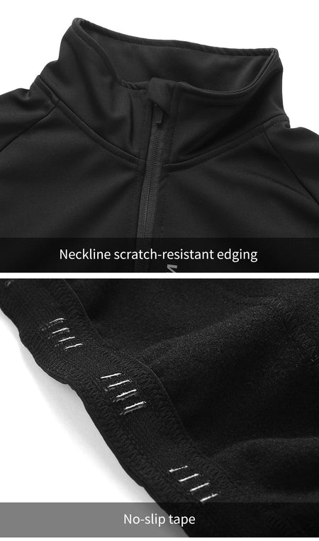 WOSAWE Men's Cycling Jersey Set Winter Fleece Cycling Jacket Pants Warm Long-sleeved Suit Bike Bicycle Jacket Riding Suit