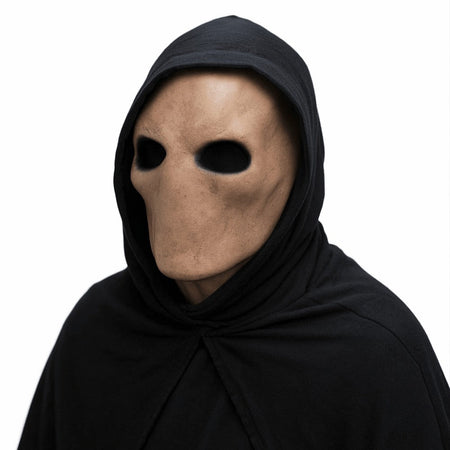 Faceless Man Halloween Slenderman Mask Non-toxic Realistic Alien Skull Latex Helmet Dress Up 3D Party Cosplay Props Carnival