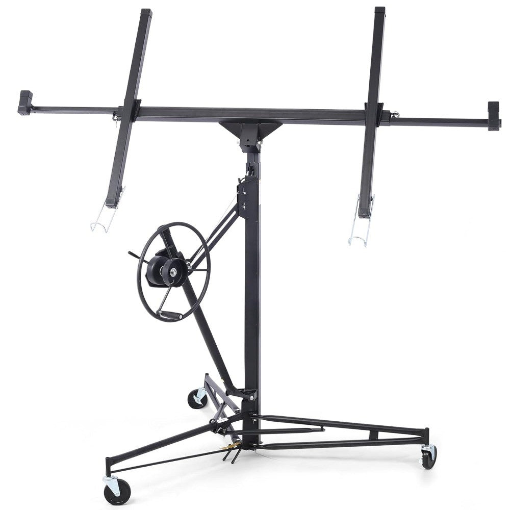 Drywall Lift 11 FT, Sheetrock Lift Drywall Lift for Ceiling, Drywall Panel Hoist 360° Adjustable Foldable, 150 lbs Heavy Duty