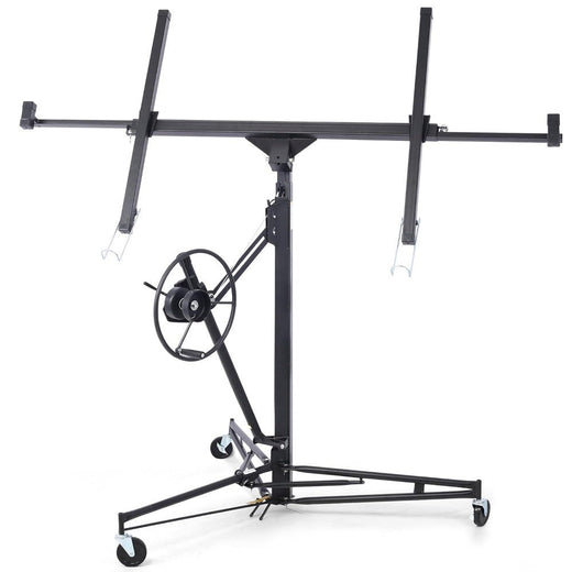 Drywall Lift 11 FT, Sheetrock Lift Drywall Lift for Ceiling, Drywall Panel Hoist 360° Adjustable Foldable, 150 lbs Heavy Duty