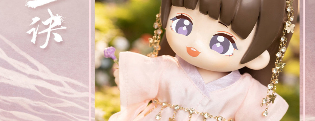 In stock 18cm Cang Lan Jue Official Xiao Lanhua Dongfang Qingcang Love Between Fairy And Devil Official Figure Model Cute Mini