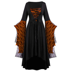 2024 Halloween Roleplay Women's Skeleton Strap Dress Colorful Cross-Border Fashionable Costume Skirt AE Stock Origin China