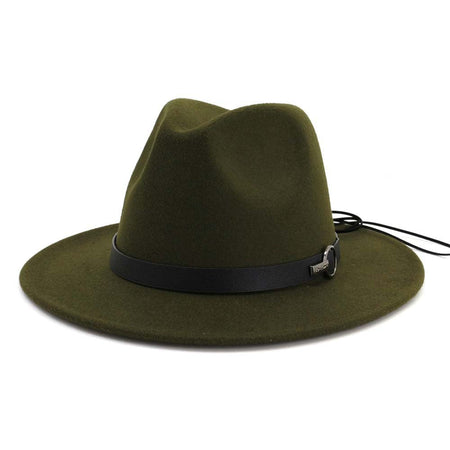 QBHAT Women Men Wide Brim Wool Felt Jazz Fedora Hats Panama Style Cowboy Trilby Party formal Dress Hat Large Size Yellow white