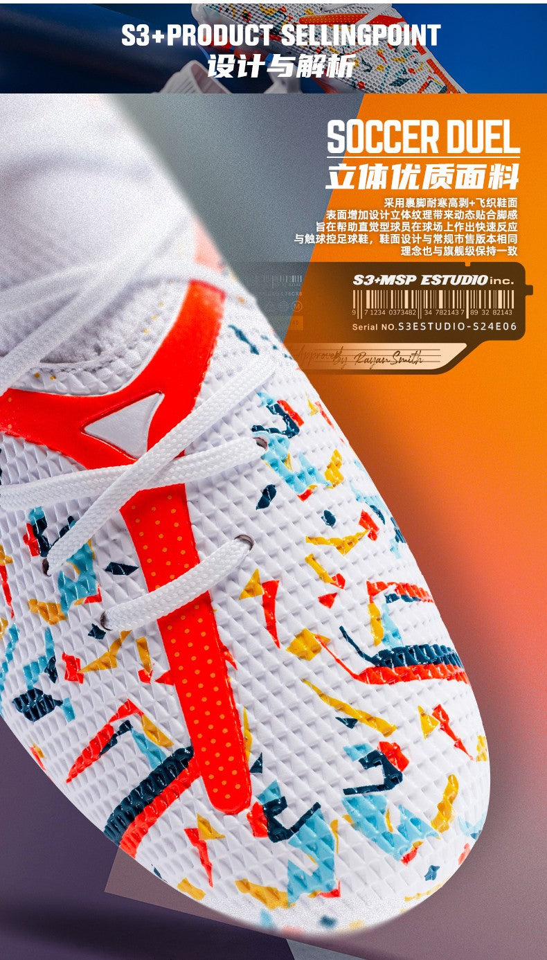 Mens Football Field Boots Ultralight Turf Indoor Society Training Soccer Shoes Cleats for Kids Sneakers TF/FG Football Shoes