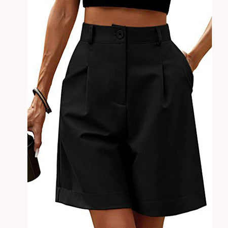 Women's Shorts With High Waisted Harajuku Shorts Casual Loose Buttons Bermuda Shorts For Women Summer Pants 2024 New