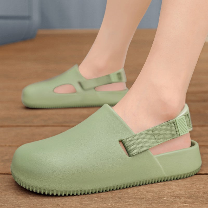 2025 New Casual EVA Sandal Men'S Non-Slip Flip-Flop Mule Design Comfortable Breathable Slip-On Lazy Shoes Adults Home Slippers