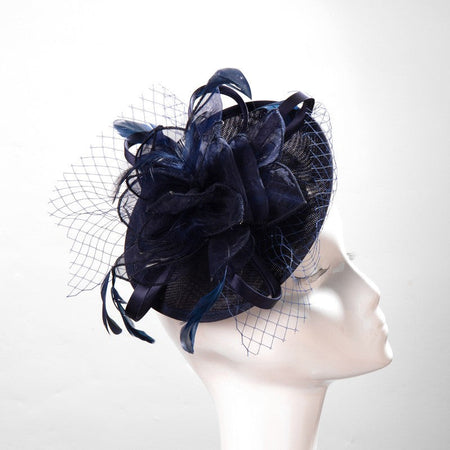 Double hemp yarn pattern design feather accessories big brim sun hat elegant banquet hat wedding beach vacation equestrian hat