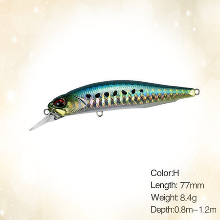 77mm 63mm Minnow Fishing Lure Wobbler Rozante 77SP Long Cast Hover Swaying Lure Jerkbait Artificial Bait Culter Alburnus Bait