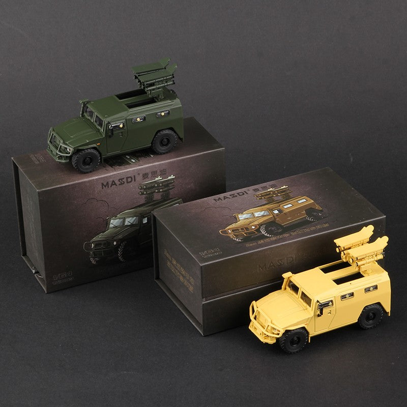 Massdi 1:64 Tiger Gaz Armored Vehicle Car Model M1151 Off-Road Antitank Alloy Miniature Diecast Vehicles Toy Collection