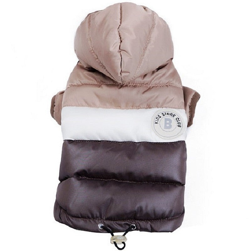 Winter Padded Dog Down Jacket Warm Soft Dog Clothes Fashion Puppy Jacket Cute Solid Cat Coat Pet Outfits French Bulldog Clothes