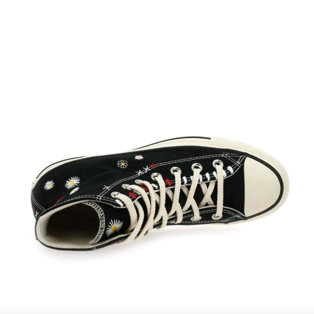 Converse Chuck Taylor All Star Hi Friends For Life Women's Skateboarding Shoes, Light Weight, Casual Sneakers, Black