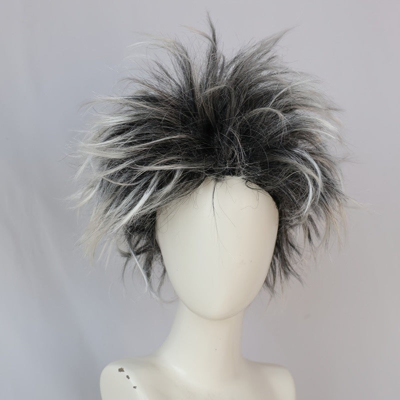 Beggar wig universal performance synthetic wig for man and women funny madman cosplay wig, messy madman wig, wild man wig