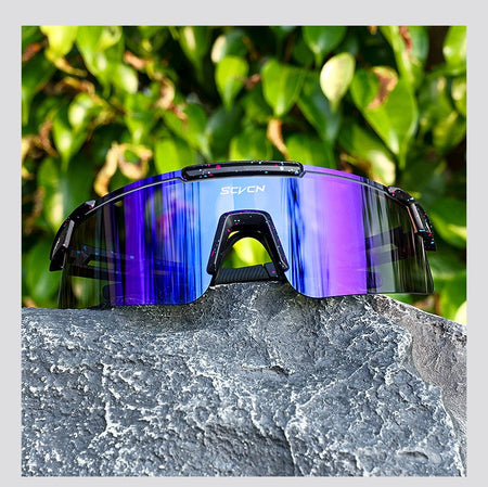 SCVCN New Men Bicycle Sunglasses Women Outdoor Cycling Glasses MTB Driving Bike Eyewear Sports Running Hiking UV400 Goggles