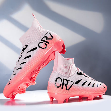 High Ankle Sports Footwear Fg/Tf Kids Soccer Cleats Football Boots Professional Men's Soccer Shoes